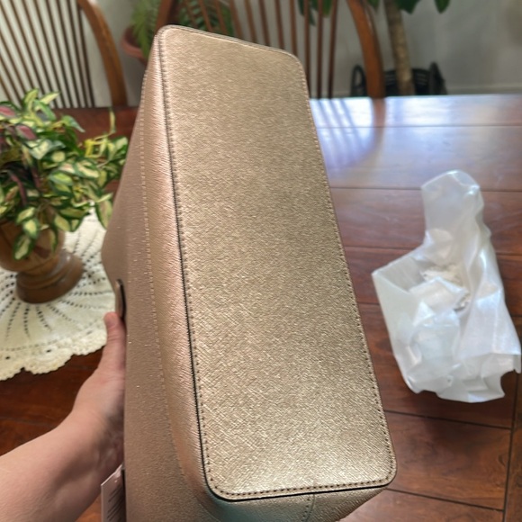 Kate spade glitter tote. Rose gold tinsel. NWT.  MRSP $359 - Picture 11 of 11